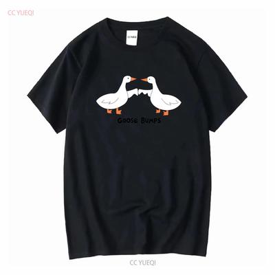 Funny Goose Bumps Duck Meme Silly Lover Trendy Costume T Shirt Long or Short Sleeves Vintage Washed Graphic Comfortable