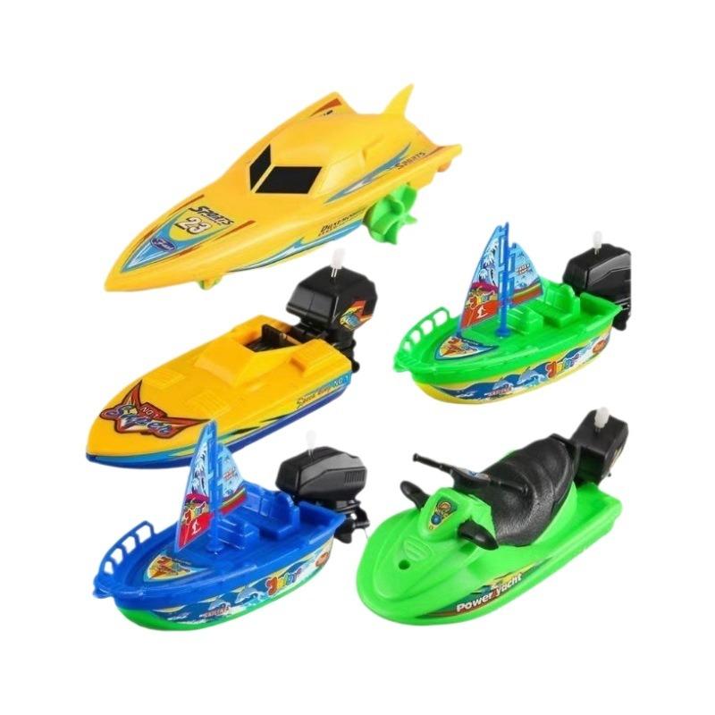 Wind-Up Speed Boat Bath Toy for Kids, Creative Winter Tub Adventures Enhancing Imaginative Water Play for Toddlers