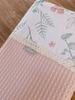 Blanket / waffle blanket 75x100 Summer Eucaliptus powder pink