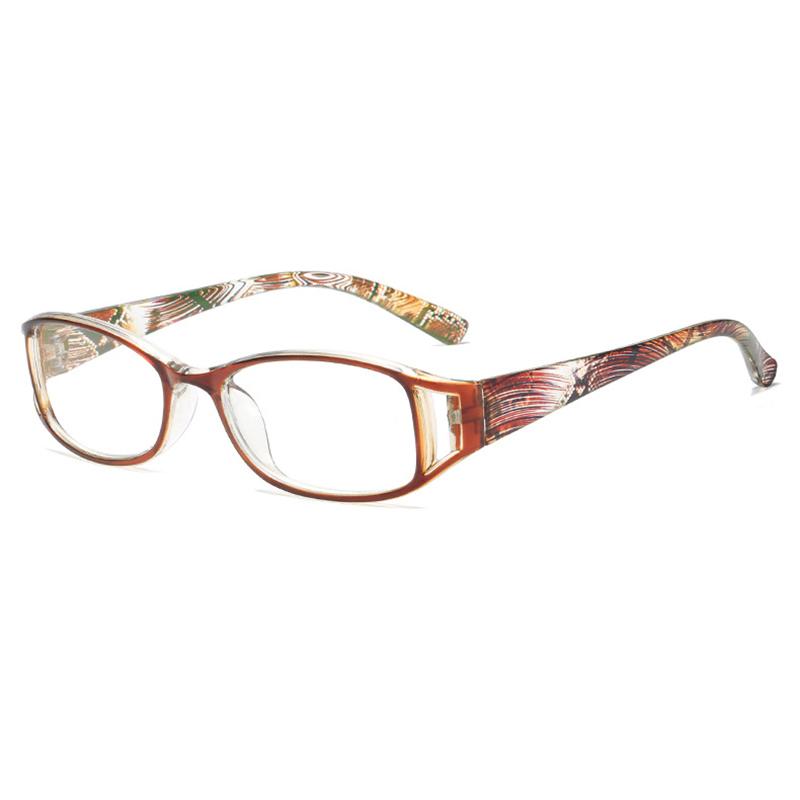 Women & Men Floral Reading Glasses - Elegant Fashion Square Full Frame, Perfect for Phone & Computer
