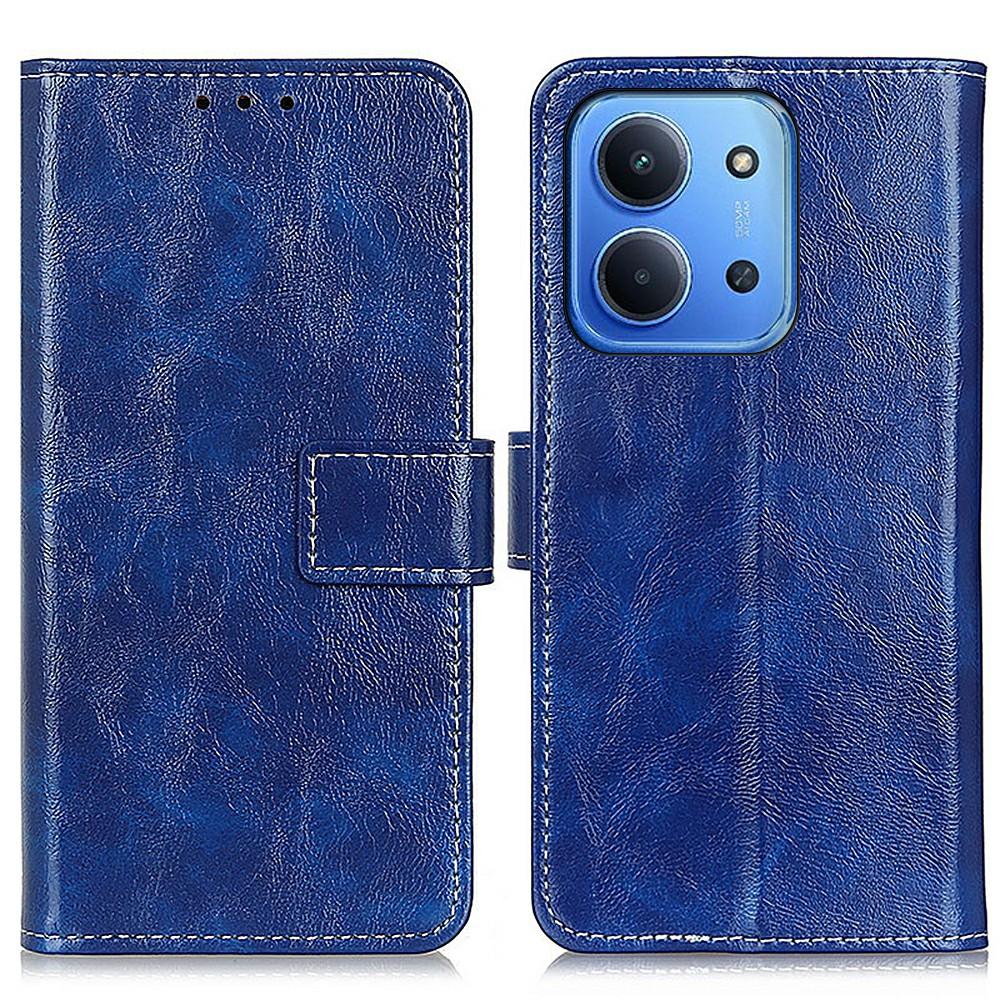 For Xiaomi Redmi 15C 5G (EU) (173mm)/15C 4G (EU) (173mm) Case Wallet Leather Phone Cover Crazy Horse Texture