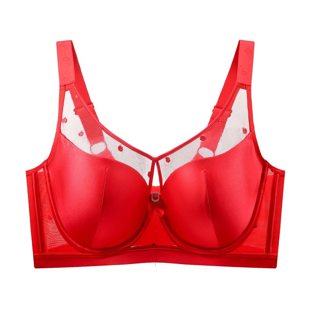 Thin Plus Size Bra for Women Without Steel Rims Sexy Seamless Bra with Seamless Stitching Breathable Plus Size Bra