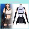 Elegante Fantasia Cosplay da Tifa Inspirada em Jogo Estilo Urbano Roupa de Poliéster