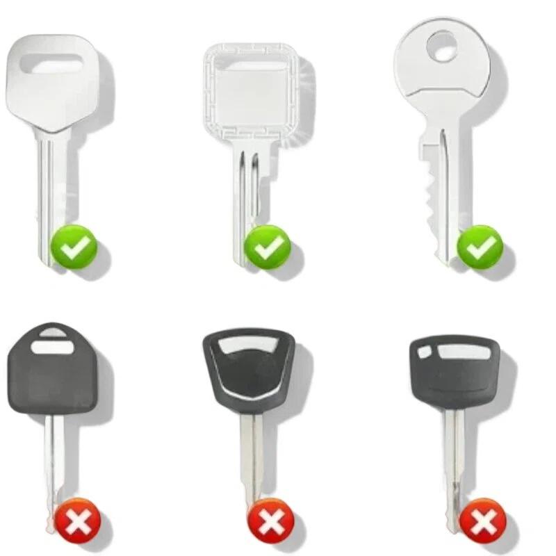 10Pcs Flexible Silicone Key Cap Colorful Key Identifier Key Case for Easy Identification