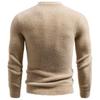 2025 Winter Men's Faux Mink Fur Round Neck Pullover Knitwear - Youth Fashion Casual Base Layer