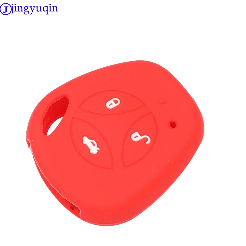 Jingyuqin 3B Silicone Rubber Car Remote Key Fob Cover Case Protector For LADA Priora Sedan Sport Kalina Granta Vesta X-Ray