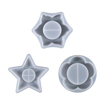 Kerzenständer Epoxidharz Gießen Silikonform Gießformen DIY Basteln Schmucktablett Aufbewahrungsbox Ring Kerzenhalter Heimdeko
