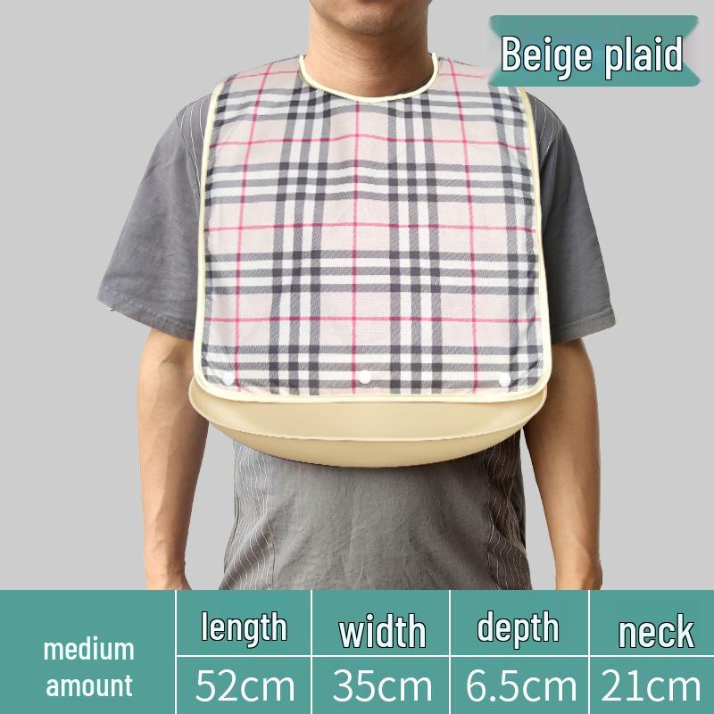 Waterproof Adult Feeding Bib for Elderly - Large Size Saliva Apron