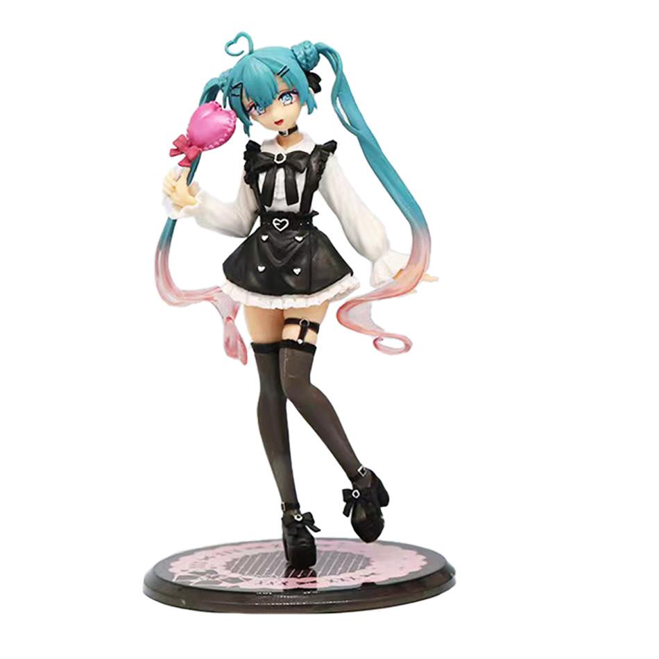 Anime Hatsune Miku X Cinnamoroll Figure Anime Peripheral Collectible Models Decorative Decorations Children Kawaii ChristmasGift