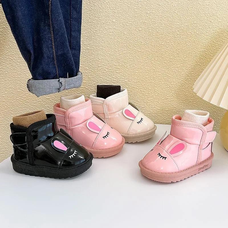 Kids Shoes Winter  Girls Cotton Boots Comfor Girls' Shoe Anti Slip Childs Cotton Shoes Soft Soled Baby Walking Shoe