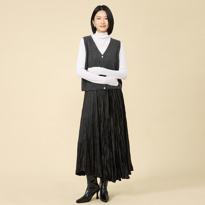 Northern Deer Women's 100% Merino Wool Knit Cardigan Vest