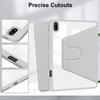 For Oneplus Pad 3 One Plus Pad 3 13.2 inch Case with Pencil Holder 360 Rotating PU Leather Acrylic Clear Hard Stand Cover