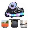 Kids Glitter Roller Skates Two Roller Skating Sneakers Breathable Sports Shoes Good Gifts for Boys and Girls.
