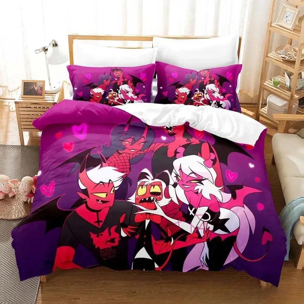 Home Living Luxury Gaming Loona boss Bedding Set Cartoon Anime three-piece set Adult Kid Bedroom Duvet cover Sets 3D Print Anime