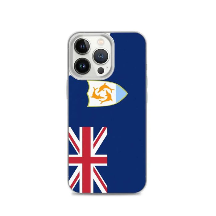 Coque iPhone - Anguilla - iPhone 13 Pro - Souple - Multicolore - Design Drapeau