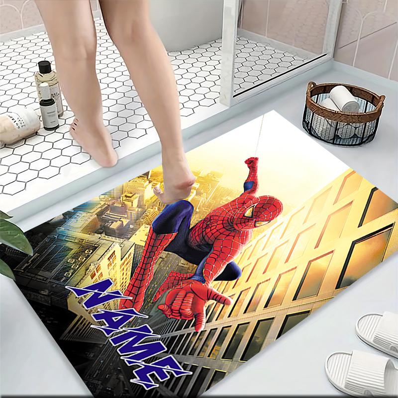 Custom Name "Spider-Man: Wonder" Carpet Rug Customizable Soft Washable Anti-Slip Home Living Room Sofa Mats Personalized Rug. 0909299