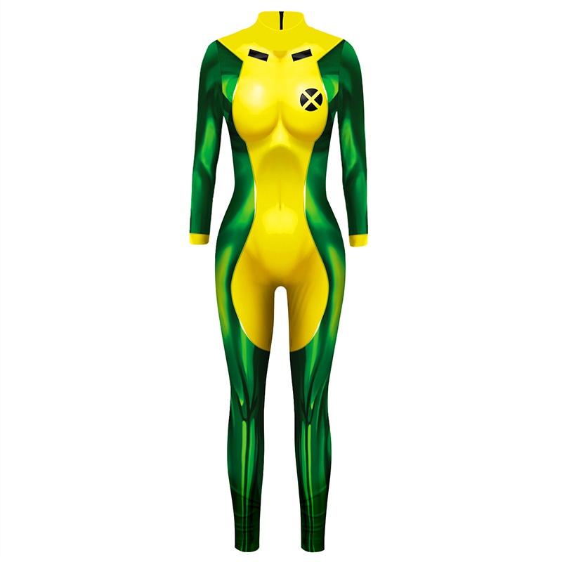 Mystique Women Xmen Catsuit Jumpsuit 3d Printed Halloween Party Costume Cosplay