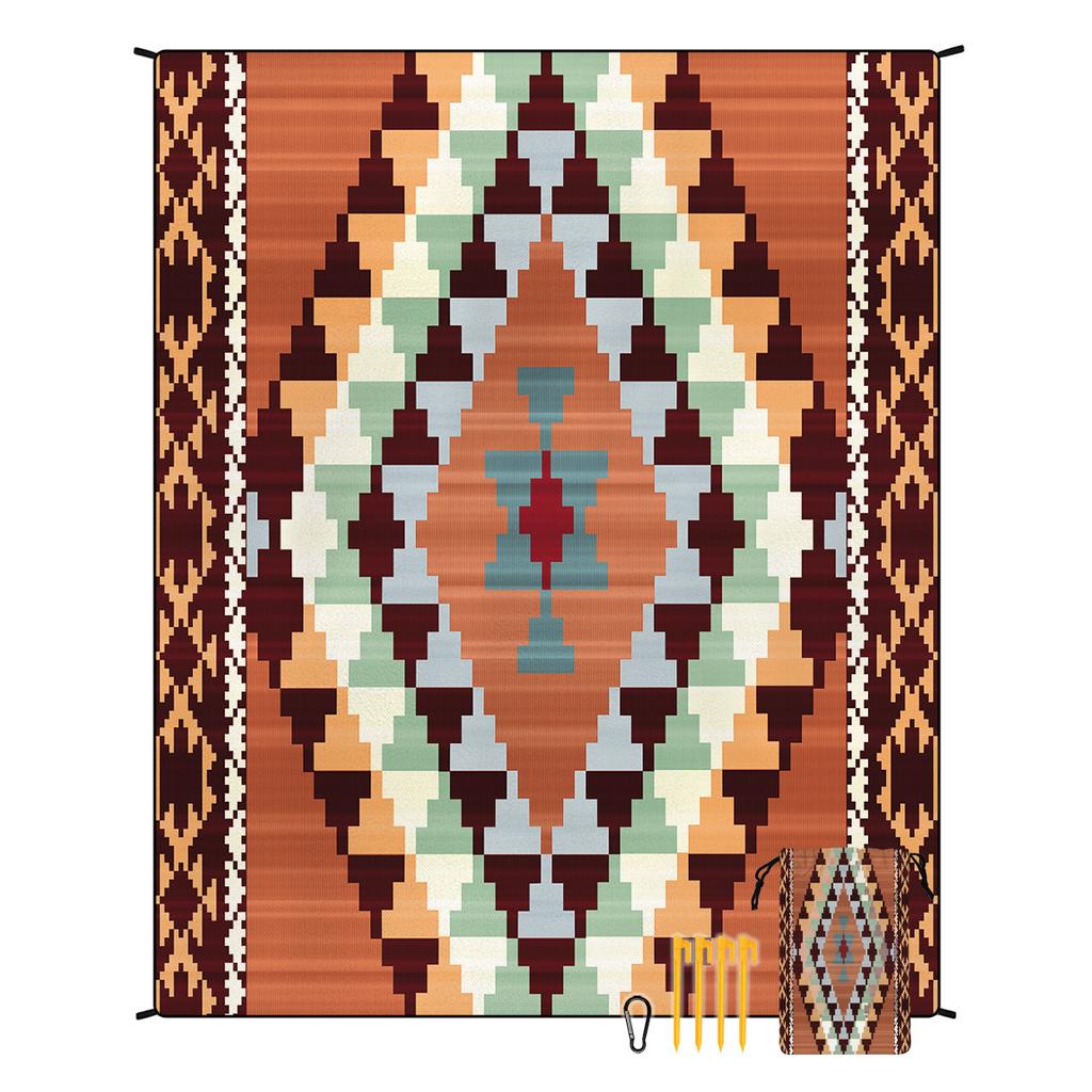 Bohemian Beach Mat Moisture-proof Mat Outdoor Seat Cushion Picnic Mat Customized Tent Camping Floor Mat 180 * 220CM 550g