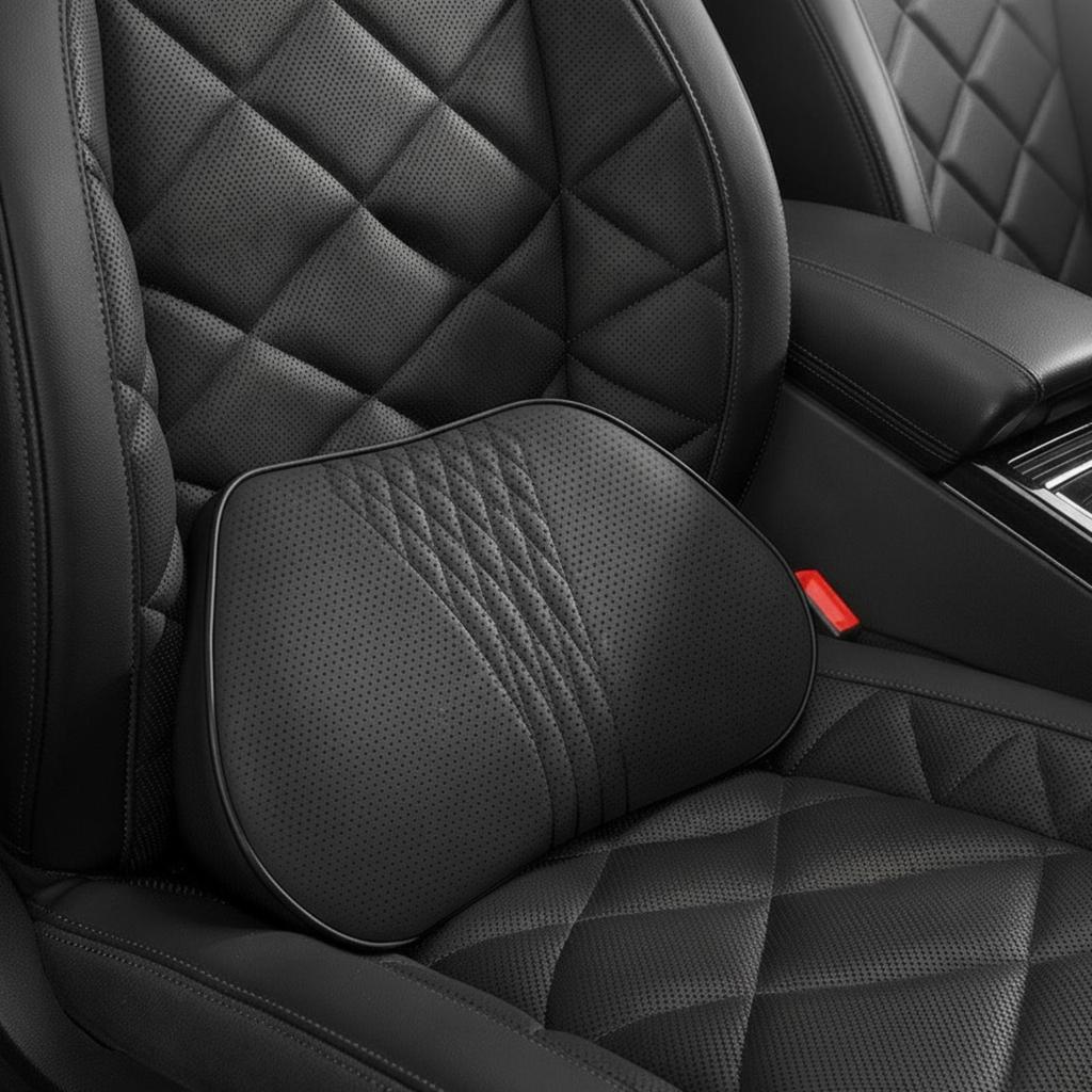 Car Support Cushion Ergonomic Pillow Breathable Memory Foam Back for Drivers,