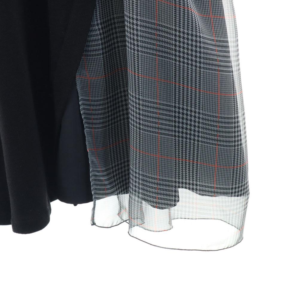 DENHAM made in Japan Long sleeve knit Long dress F black TROLL DRESS Women Used