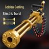 Children's Golden Gatling Electric Soft Bullet Gun with Continuous Ejection