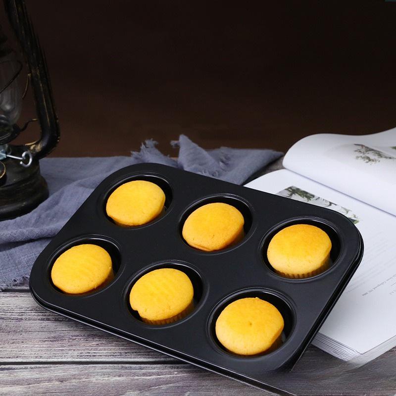 Non-stick Carbon Steel Muffin & Cake Mold (4/6/9/12 Cups)