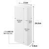 Yamazaki Magnetic Bathroom Pouch Dispenser Holder L White W11xD5.9xH24.2cm Tower 10141 (L)