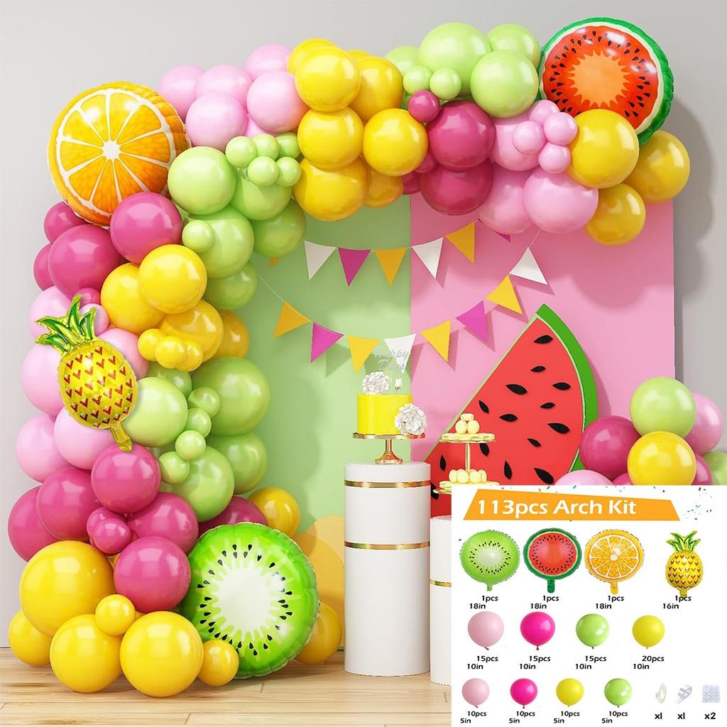 Forest Series Green Balloon Chain Set Children'S Birthday Theme Party Decoration Jungle Arrangement Balloon