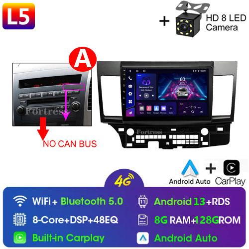Android 14 for Mitsubishi Lancer 2008 2007 - 2013 Car Radio Multimedia Stereo Video Player CARPLAY GPS 2 Din 4G LTE Antenna