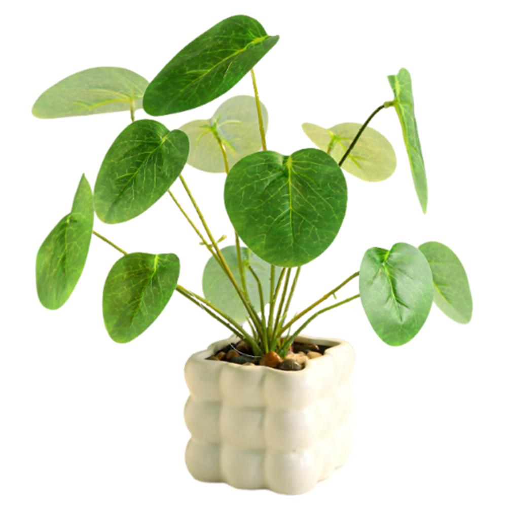 Realistic Simulation Green Plant Bonsai Elegant False Tropical Plants  Home Garden