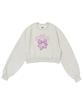 NEWKITSCH Ribbon Cherry Crop Sweatshirts (Oatmeal)