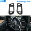 For Dodge Ram 1500 TRX 2019-2024 Real Dry Carbon Fiber Dashboard Both Side Air Outlet Panel Cover Car Modification Accessories