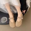 Cute Mary Jane shoes spring gentle suede one-pedal lazy bag head single shoes
