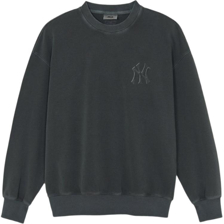 MLB New York Yankees Sweatshirts Men s Carbon Black Gray Crew Neck Moderate 3AMTB1554-50CGS M