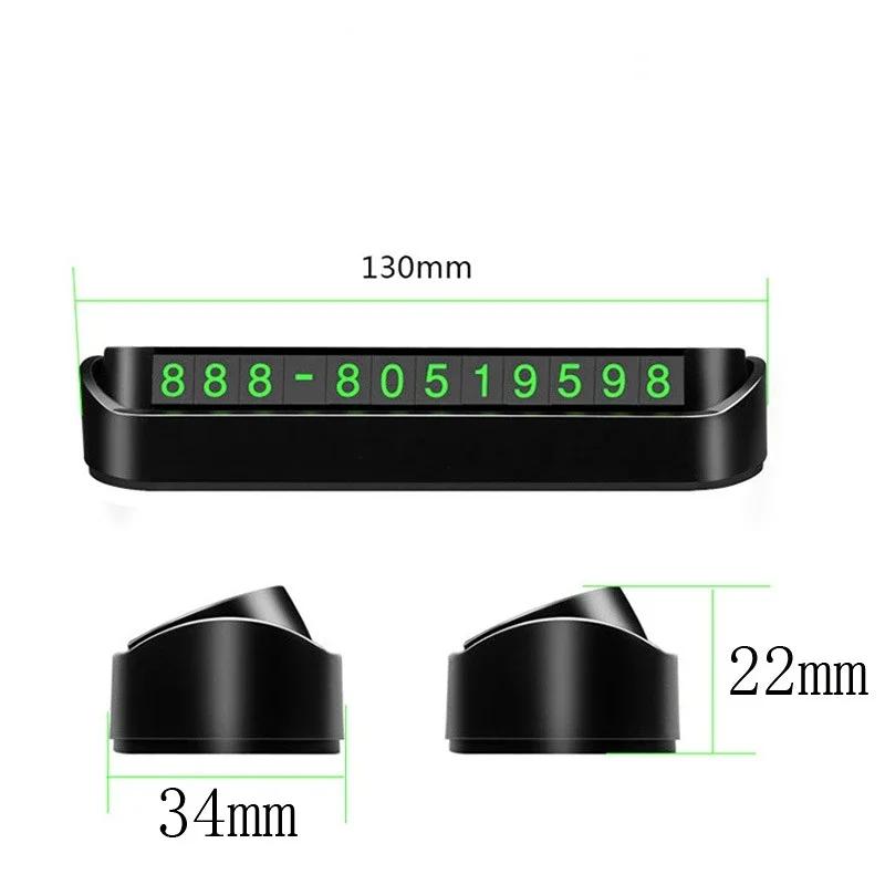Luminous Car Temporary Parking Card Car Styling Phone Number Card Plate Telephone Number Park Stop Sticker Car Auto Accessories