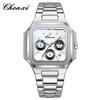 CHENXI Business Men's Wristwatch Square Dial Calendar Display Quartz Watches Waterproof Luminous Chronograph Man Watch