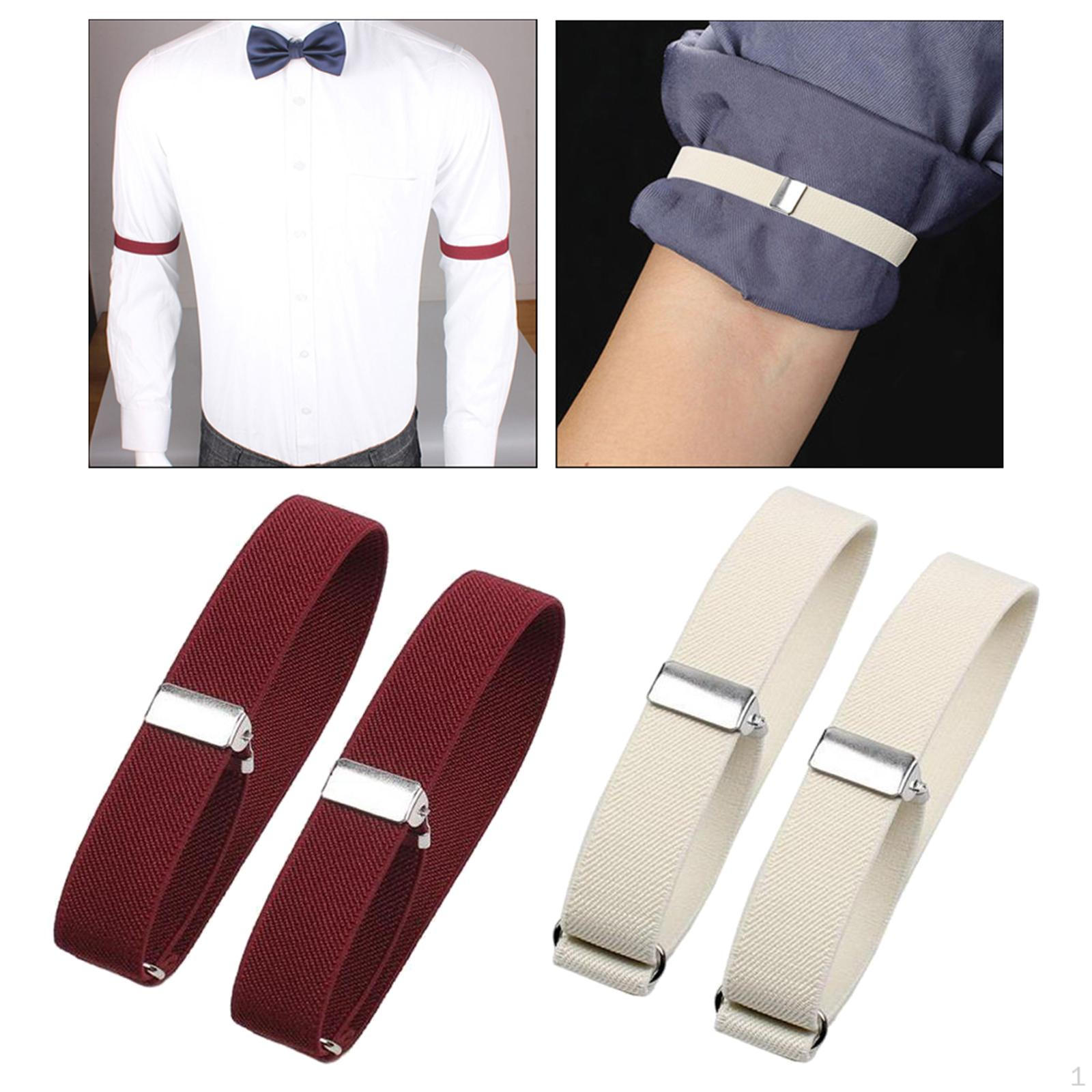 

4 шт. держатели рукавов рубашки, нескользящие эластичные повязки на руку, манжеты от сползания