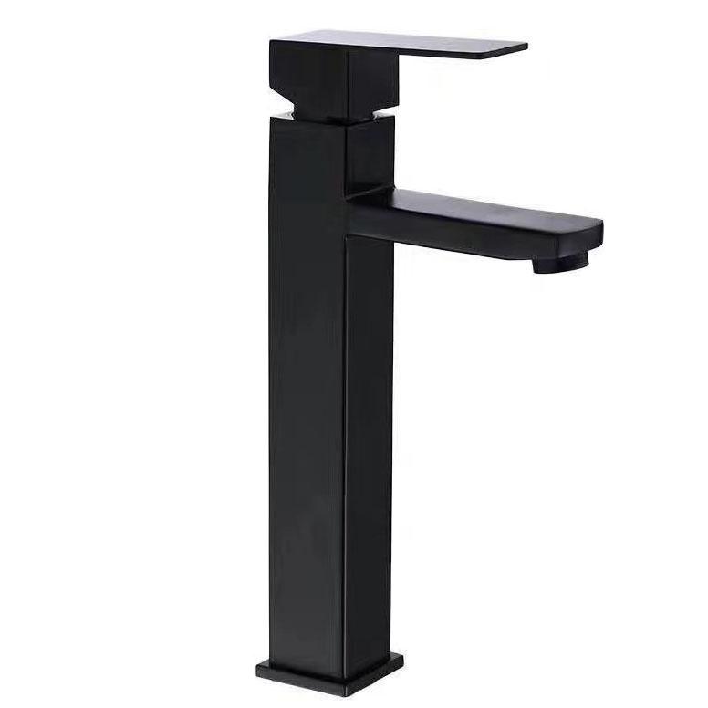 Black Bathroom Faucet Stainless Steel Modern Waterfall Sink Faucet For Home Hotel 2 Hoses