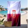 Asciugamano da Spiaggia con Stampa Calcio Polonia Asciugatura Rapida Super Assorbente Morbido Asciugamano da Bagno per Nuoto Spiaggia Viaggio Souvenir Regalo