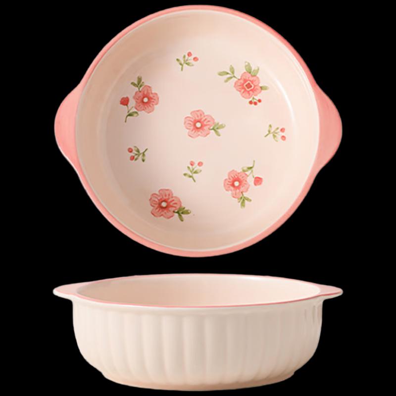 He Yu Xi Nordic Style Ceramic Double-Ear Bowl
