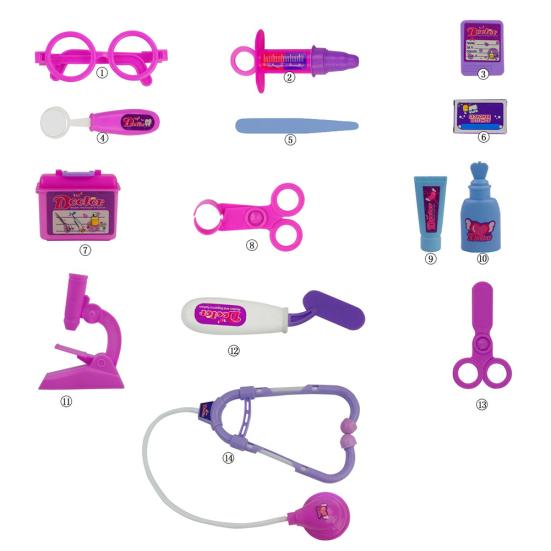 Kid Child Pretend Toy Set Medicine Box Play Doctor Nurse Medical Kit Playset