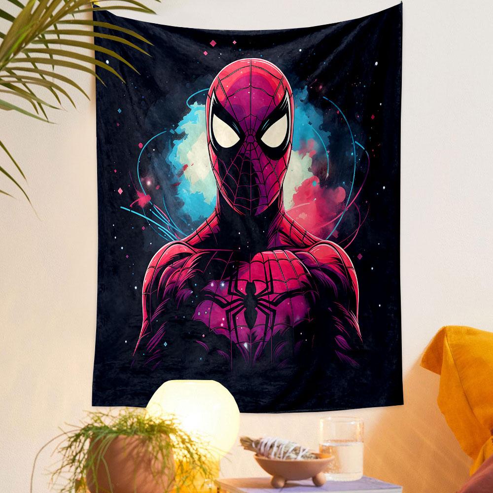 "Spider Hero Cosmic Art Tapestry Design" Patterned Tapestry Decorative Wall Hanging, Home Bedroom Living Room Decor