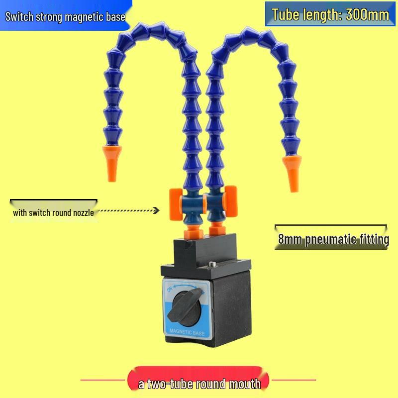 Adjustable Magnetic Base Air Nozzle with Universal Gooseneck Tube