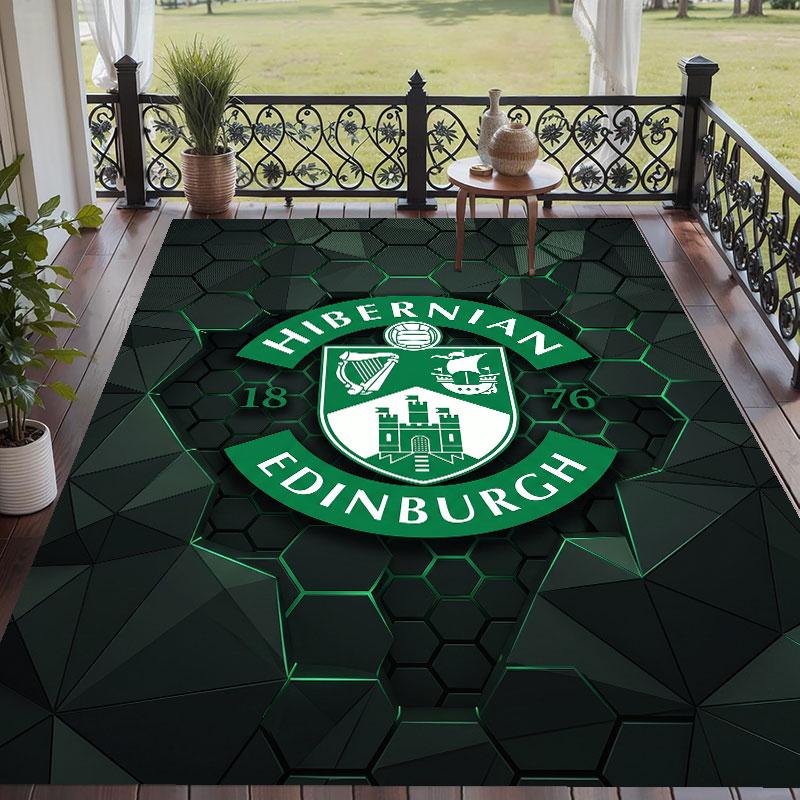 Soft Floor Carpet Hibernian FC Pattern Area Rug Decorative Mat For Home Room Decoration