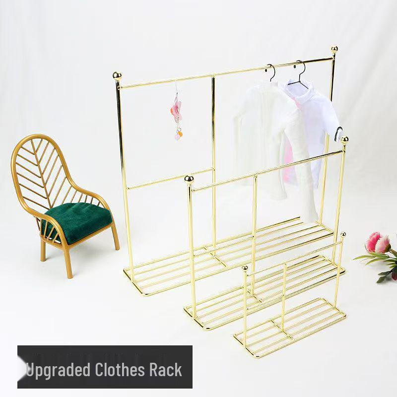 BJD Doll Clothes Hanger & Storage Rack for 6-Scale Wardrobe