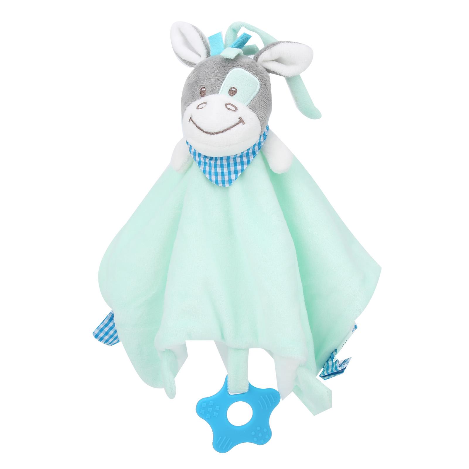 

Детское защитное одеяло, прорезыватель для зубов, успокаивающие одеяла для младенцев, плюшевые игрушки-комфортеры в виде животных #4 #1