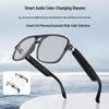 Smart Bluetooth Sunglasses: Double Bridge, Photochromic, Anti-Blue Light, UV Protection, Music and Call Enabled