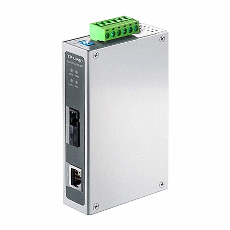 TP-LINK Industrial Single-Mode Fiber Optic Transceiver 20km