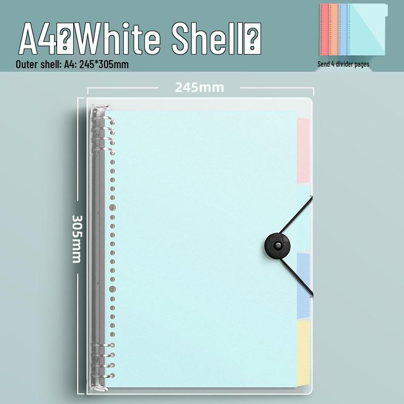 Extra Thick B5 Ring Binder Notebook with Loose-Leaf Refills - Comfortable for Hands, Perfect for Students