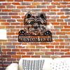 Unique Personalized Cairn Terrier Dog Metal Wall Art, Custom Name Inscribed Home Decor Gift for Dog Lovers
